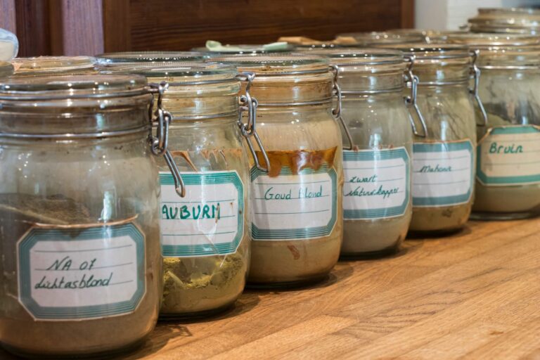 Potten plantenkleuring